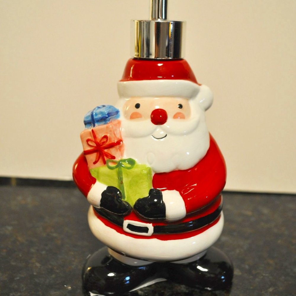 SANTA CLAUS CERAMIC SOAP DISPENSER